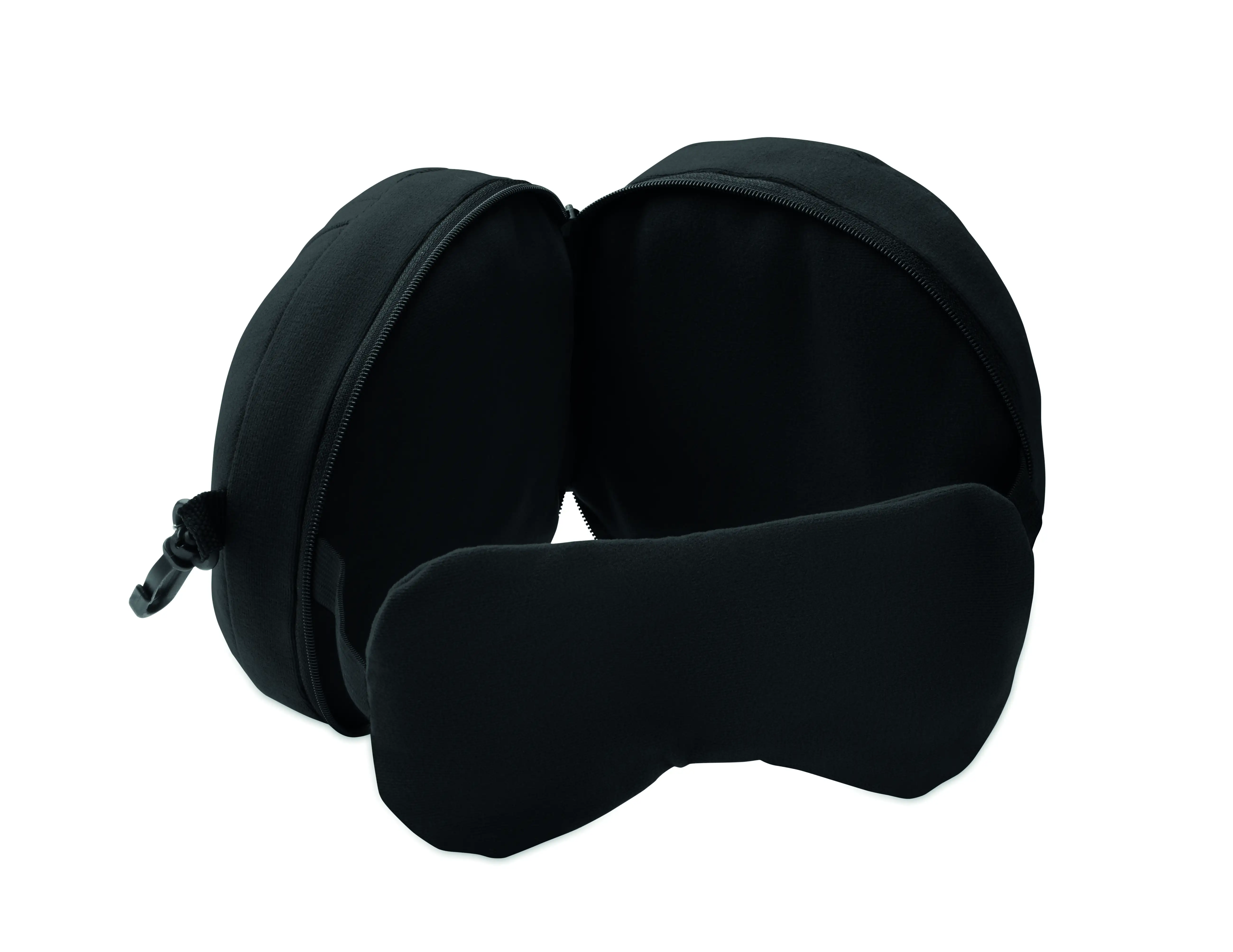 Soft Nuit 2 in 1 travel pillow with attached eye mask