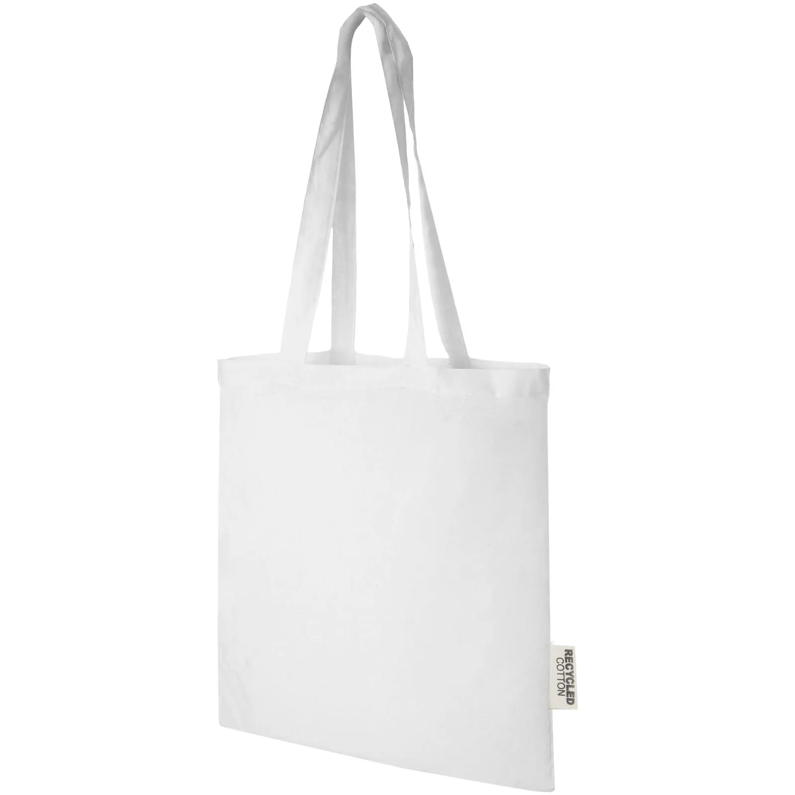 Unbranded Madras 140 g/m2 GRS recycled cotton tote bag 7L