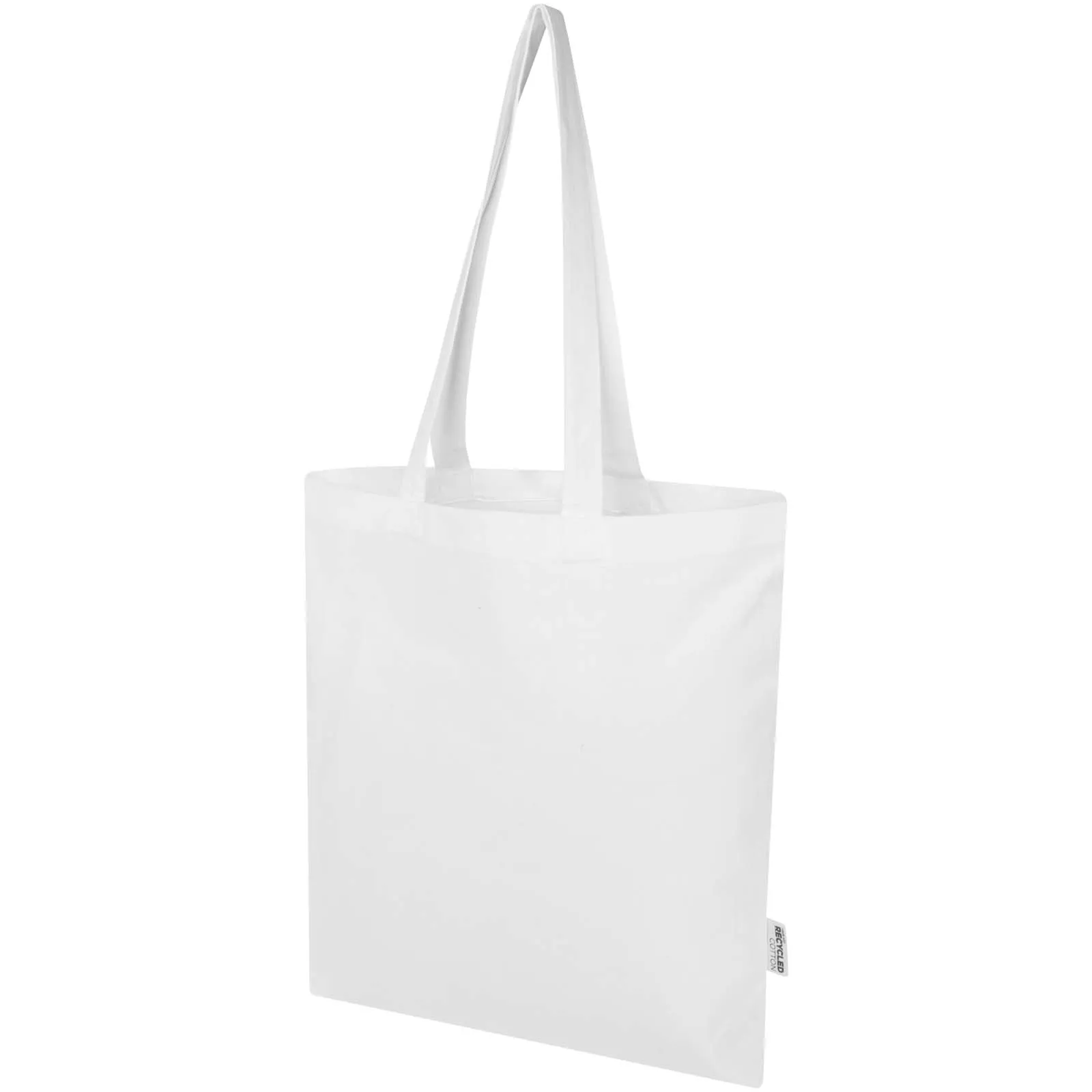 Unbranded Madras Blend 140 g/m² GRS recycled cotton tote bag 7L